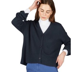 Everlane Navy Cardigan